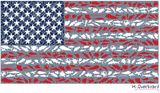 American Flag Sticker