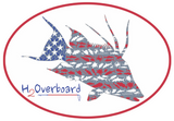 American Hogfish Oval Sticker