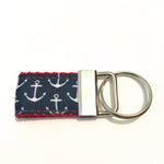Mini Key Fob - Anchors on Red - Key Fob - H2Overboard - 2