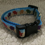 Dog Collar - 3/4" webbing - Small / Beach Chairs on Ice Blue - Dog - H2Overboard - 9