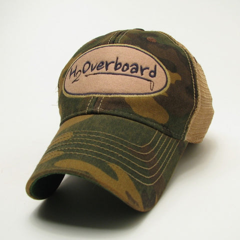 H2Overboard Trucker Hat - Camo w/ beige mesh - Hats and Visors - H2Overboard - 4