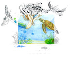 Greeting Card - Deep Sea Dance - Single - Greeting Card - Amber M. Moran - 2