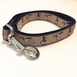 Leash - 1 inch webbing - Ducks on Black / 4 ft - Dog - H2Overboard - 16