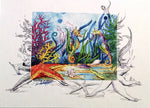 Greeting Card - Seahorse Garden - Single - Greeting Card - Amber M. Moran - 2