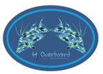 Hogfish Camo Oval Sticker