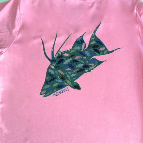 Hogfish Fish Camo Ladies Performance Shirt - Light Pink / Small - Performance Shirt - H2Overboard - 1