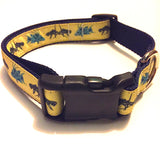 Dog Collar - 1" webbing - Large / Lobster and Hogfish on Navy - Dog - H2Overboard - 2