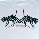 Lobster Fish Camo Youth Performance Shirt - Silver w/ Black / Small - Performance Shirt - H2Overboard - 1