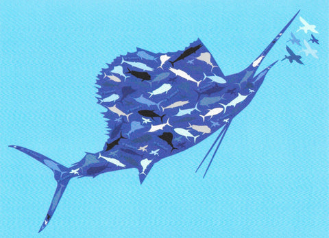 Greeting Card - Blue Sailfish