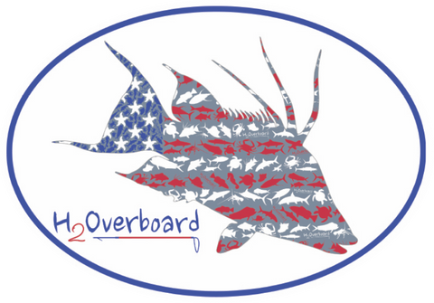 American Hogfish Oval Sticker