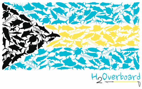 Bahamian Flag Sticker