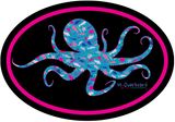 Octopus Camo Oval Sticker