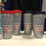 American Flag Tumbler